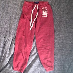 Red Aeropostale sweatpants